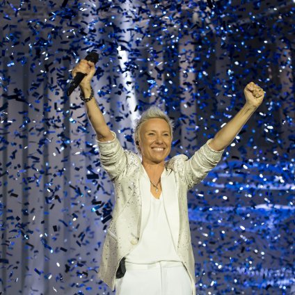 Tatjana Mihelj, zmagovalka 40. festivala MMS.
Foto: Ale&scaron;Rosa